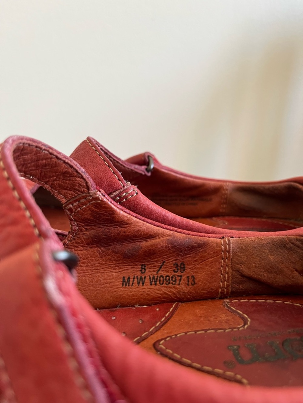 Born Red Leather Mary Jane Flats - Picture 6 of 7
